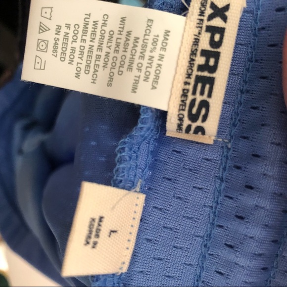 Express vintage Y2K blue workout track pants - Picture 6 of 11